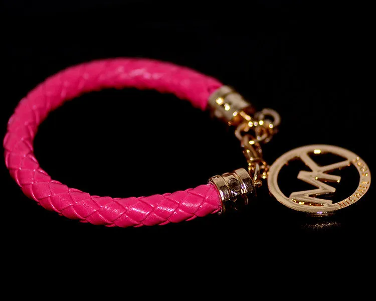 Hot Sale High Quality Leather Rope Alloy Bracelet Bangle For Women Men
