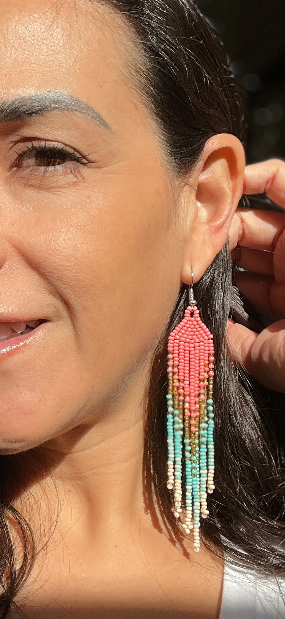 Huichol Statement Earrings