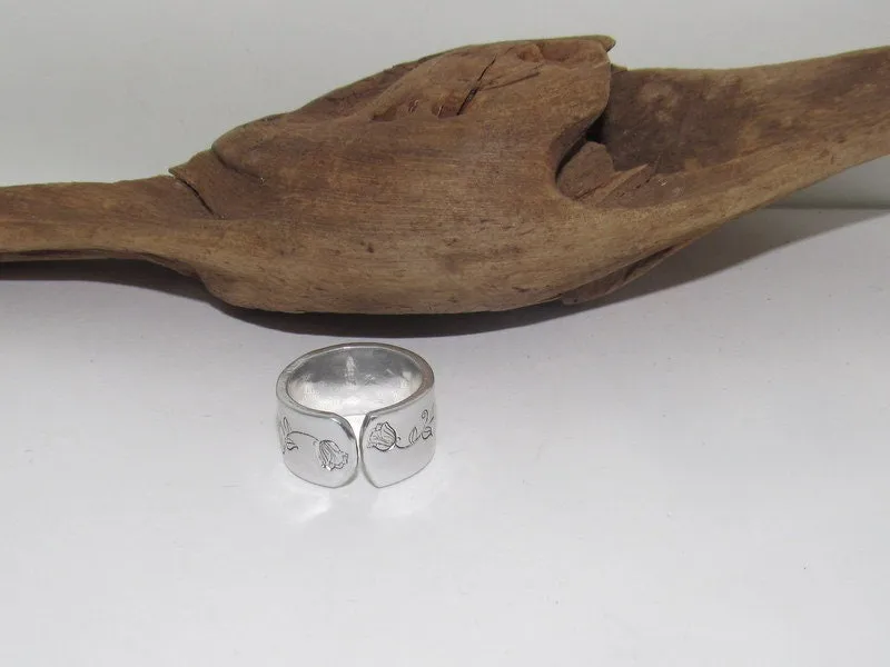 Humming bird  Adjustable stamped ring,  humming bird  lover aluminum ring, inspiration rings, adjustable silver ring, stamped jewelry,