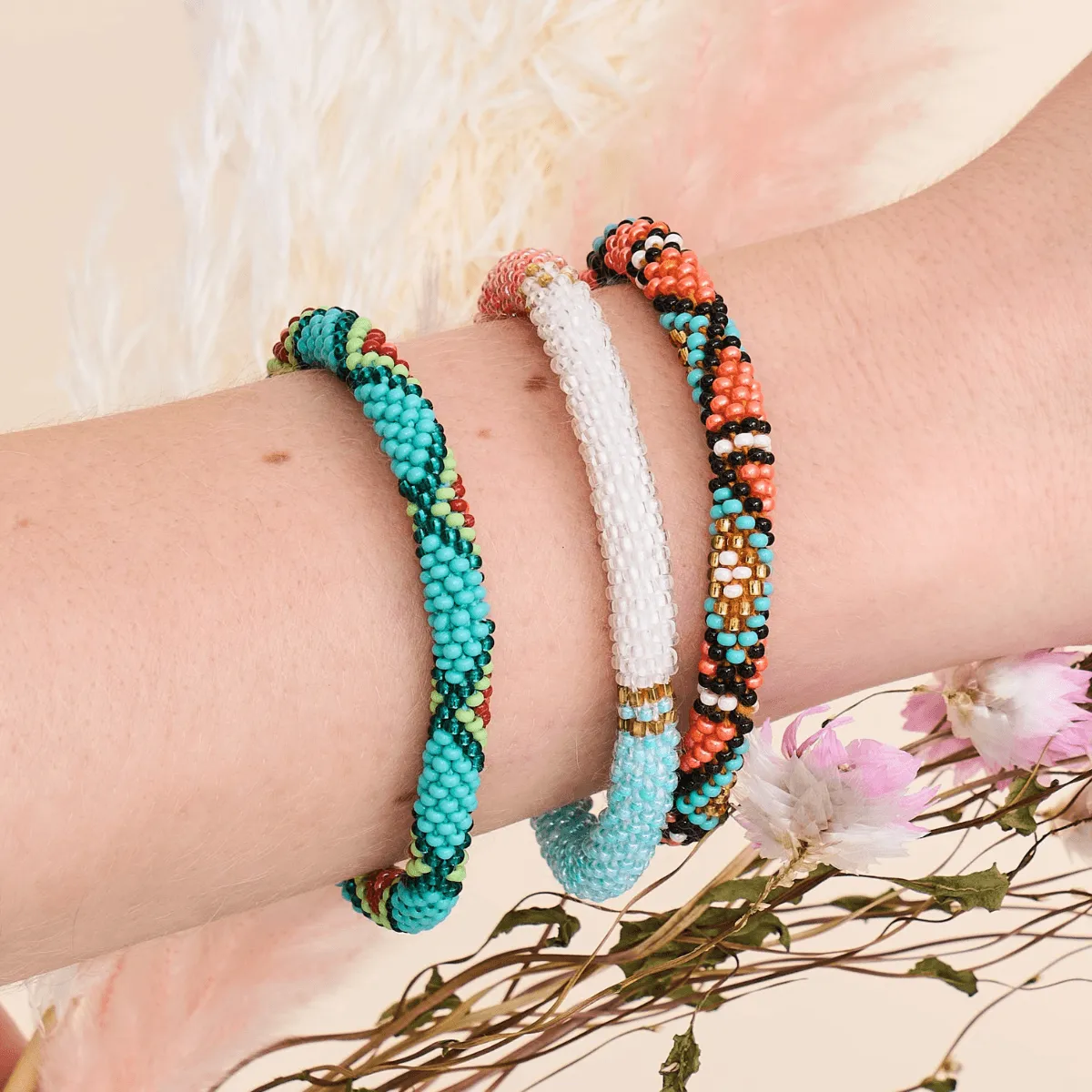 Ice Pop | Himalayan Glass Bead Bracelet