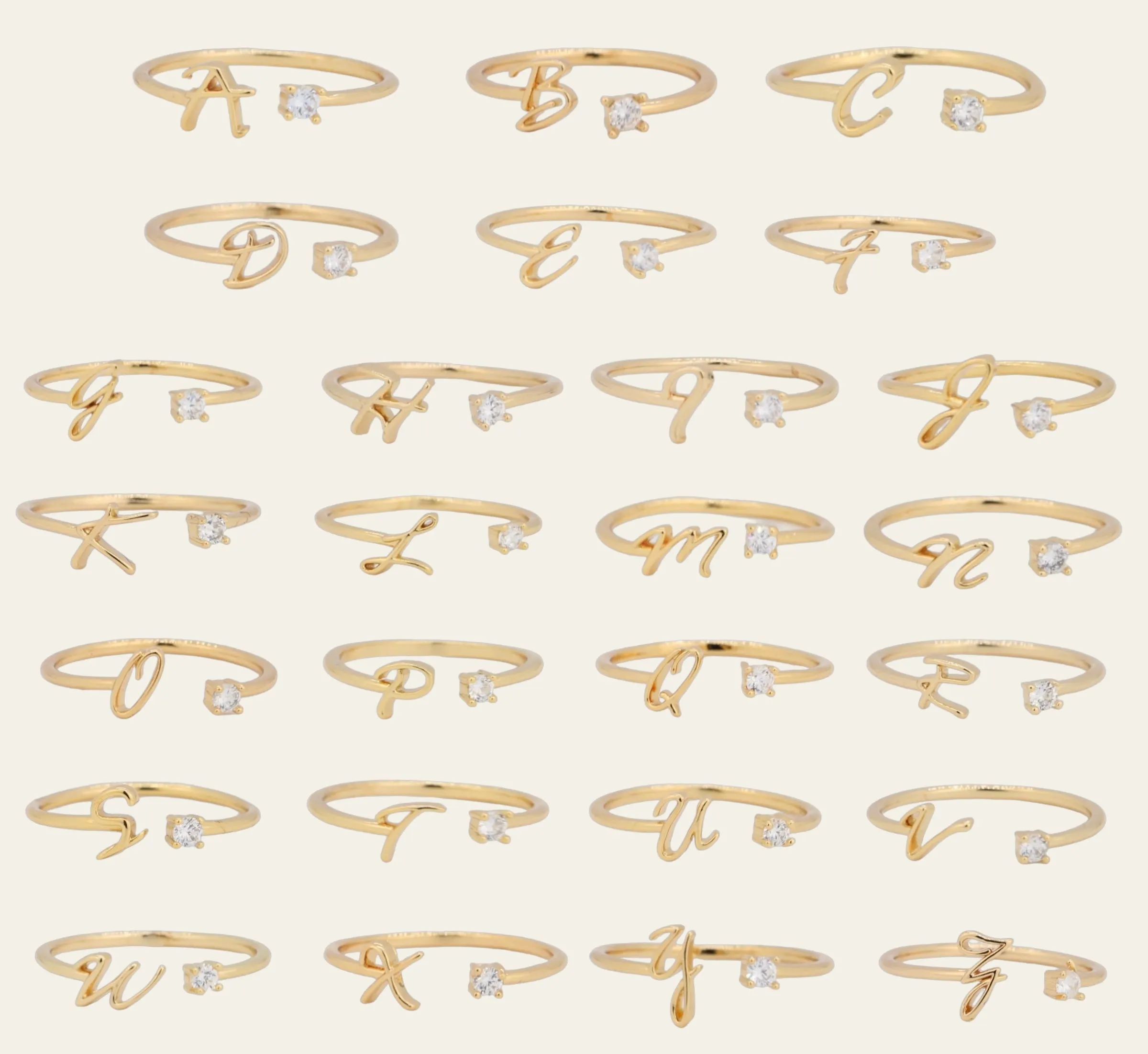 Initial Letter Rings
