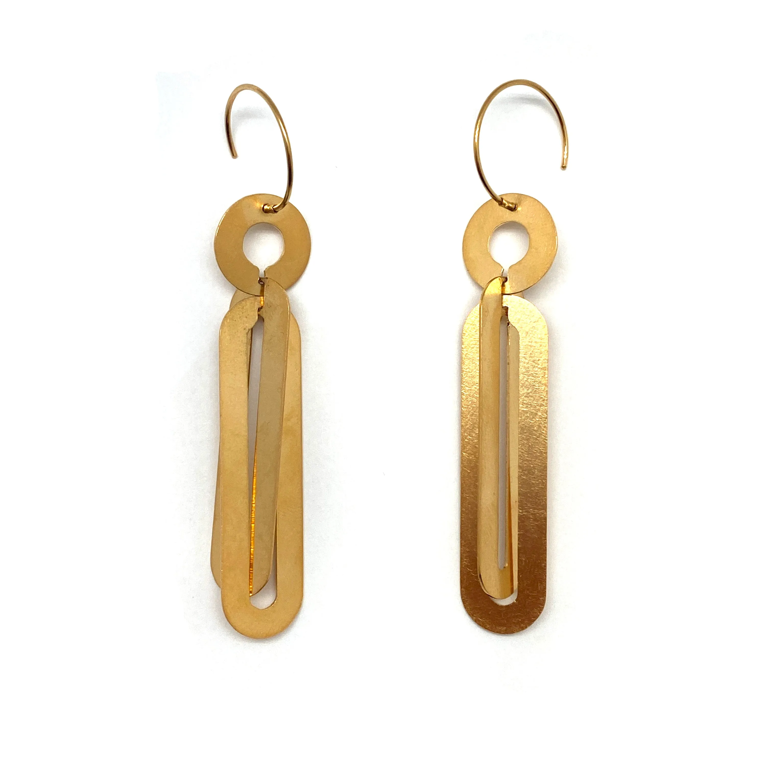 Interlocking Gold Vermeil Earrings