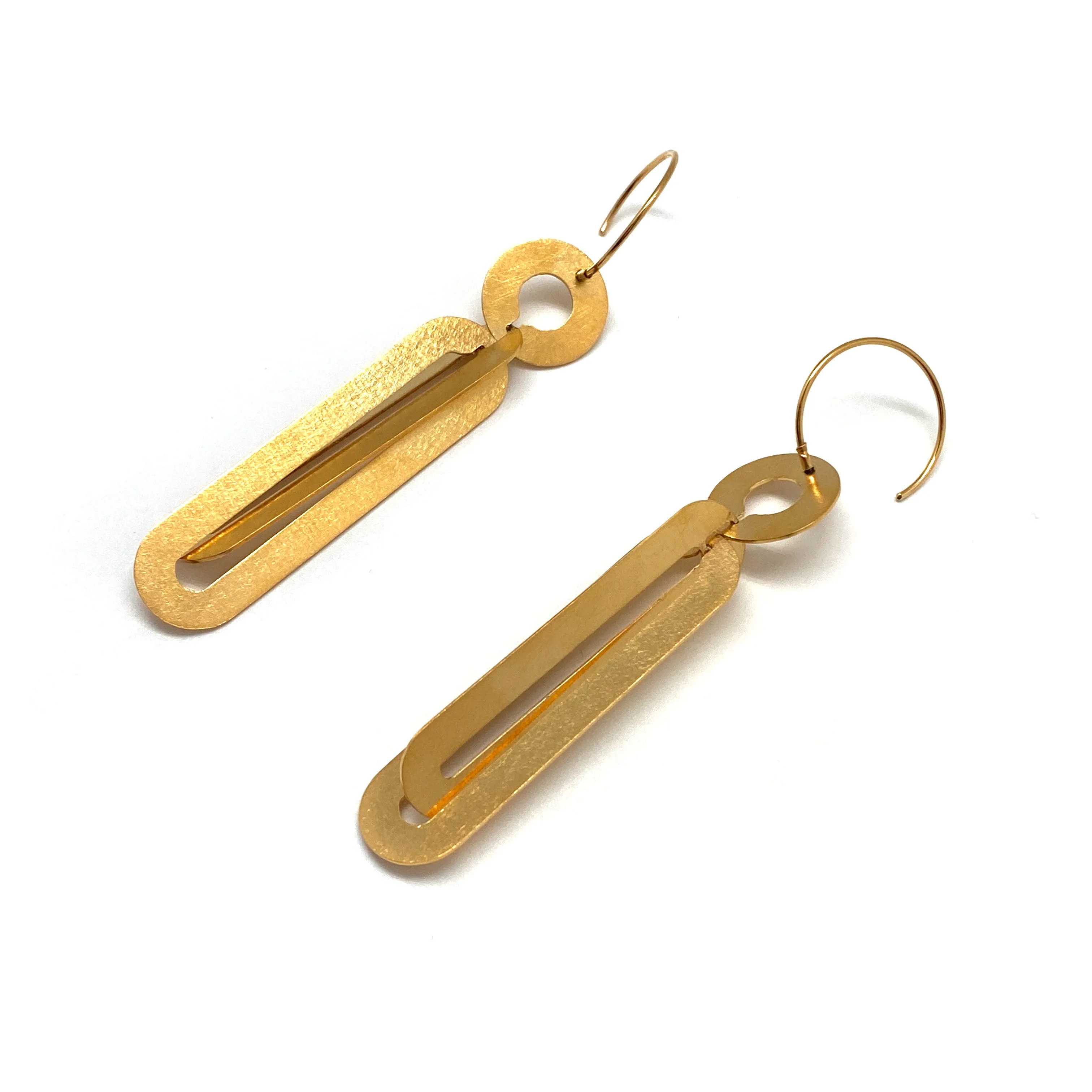 Interlocking Gold Vermeil Earrings