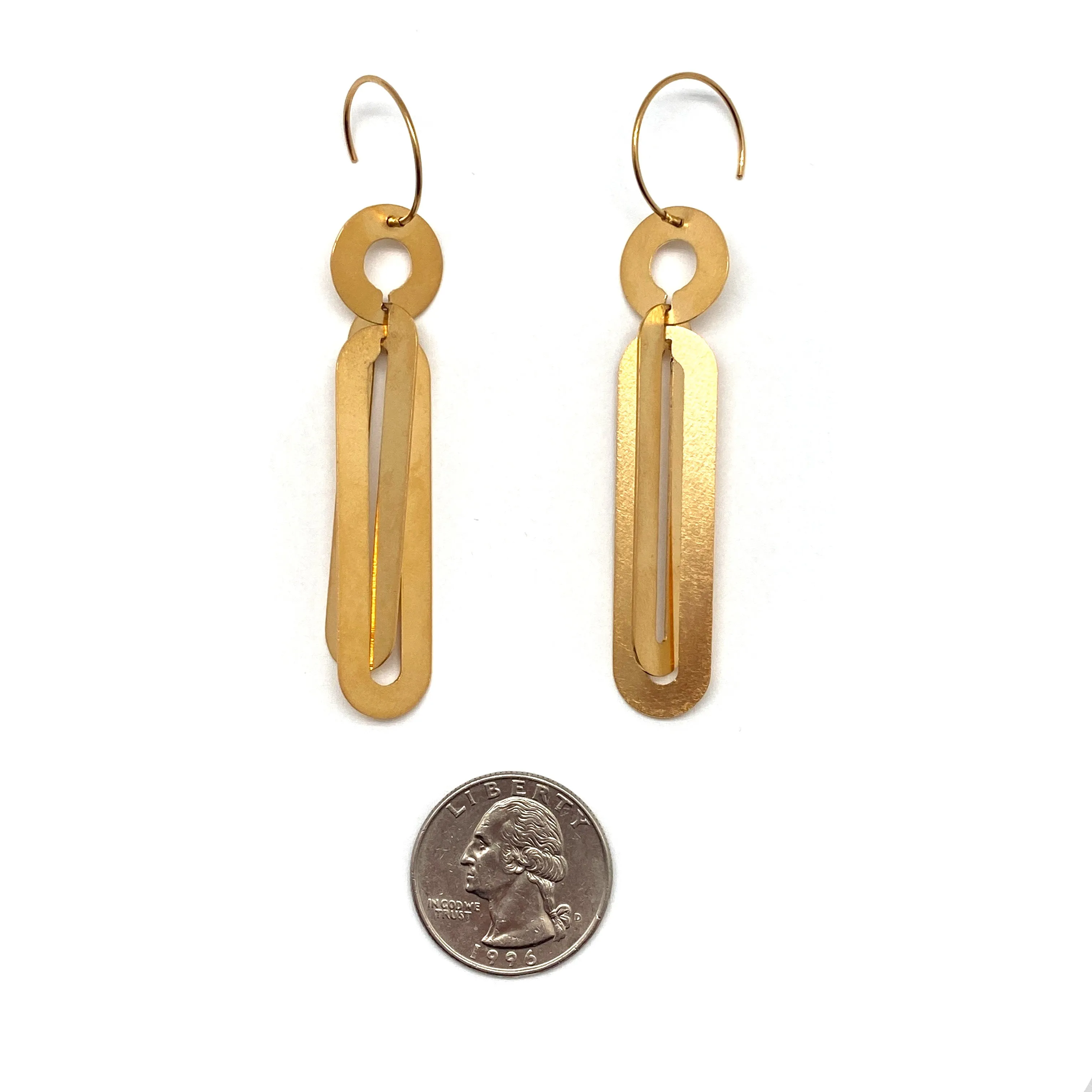 Interlocking Gold Vermeil Earrings