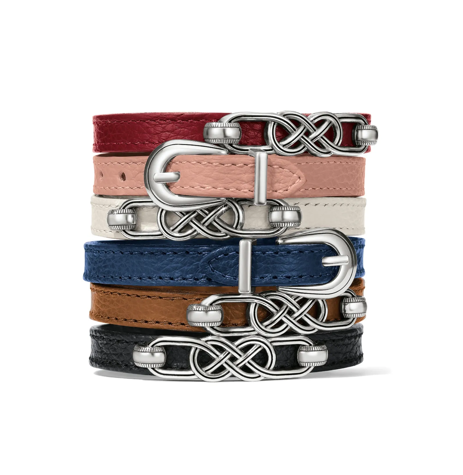 Interlok Braid Leather Bracelet - Shoe White