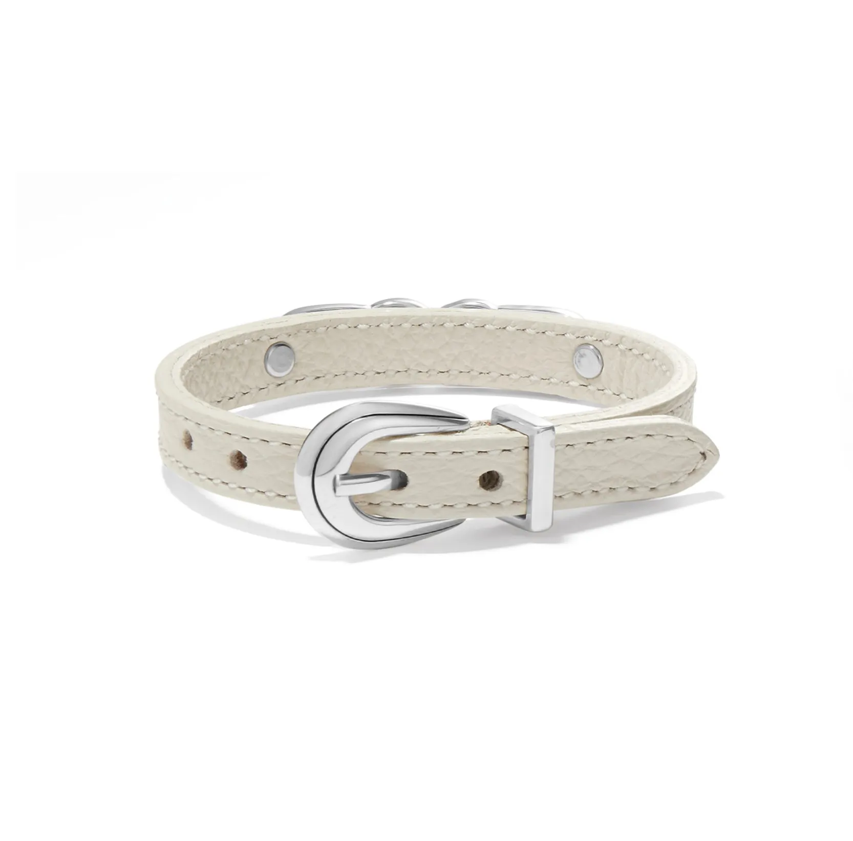 Interlok Braid Leather Bracelet - Shoe White