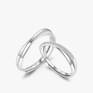 Intertwined Love Adjustable Couples Rings