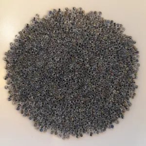 Japanese Seed Beads Size 11 Black Lined Crystal 7.5gm Bag