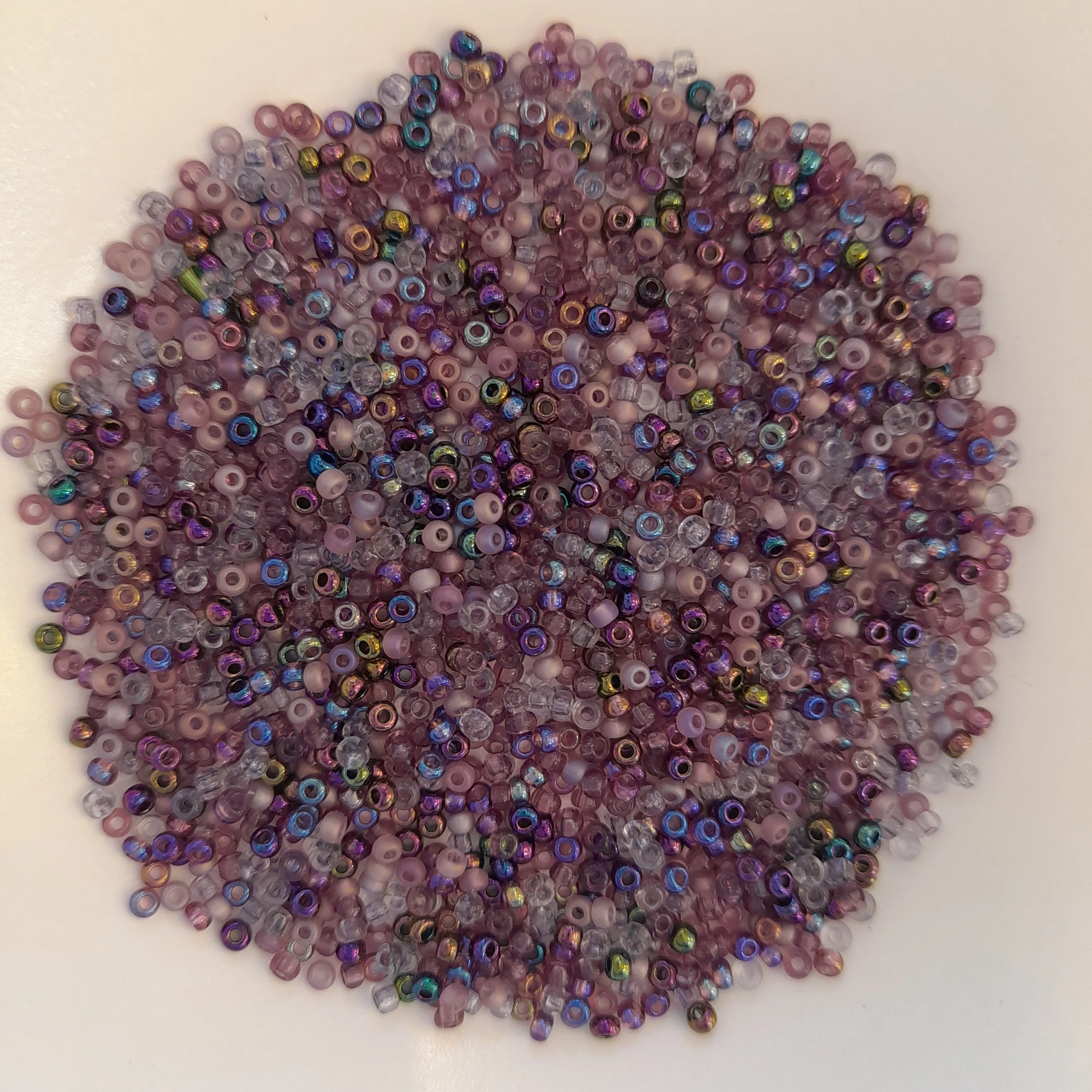 Japanese Seed Beads Size 11 Lilac Mix 7.5gm
