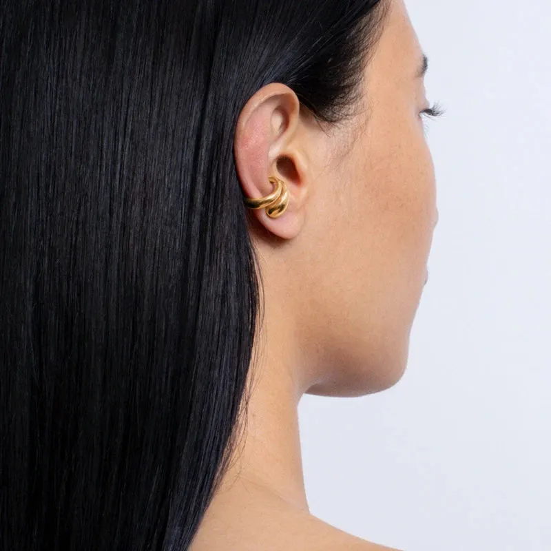 Kawaii Chic Geometric Ear Cuffs ✨ 🎀 Perfect Fashion Jewelry Gift!