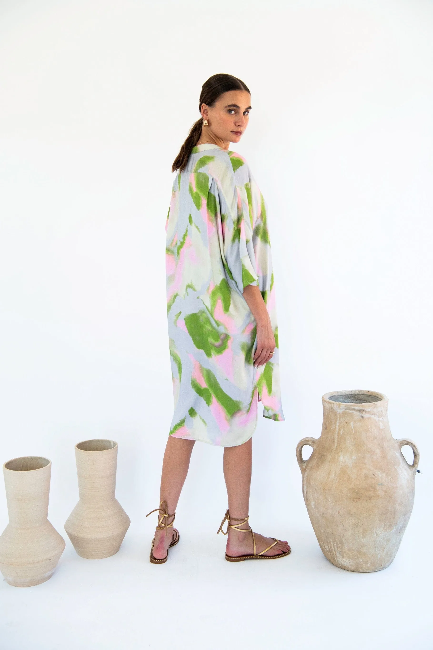 Kerala Satin TENCEL™ Dress | Dreamy Print