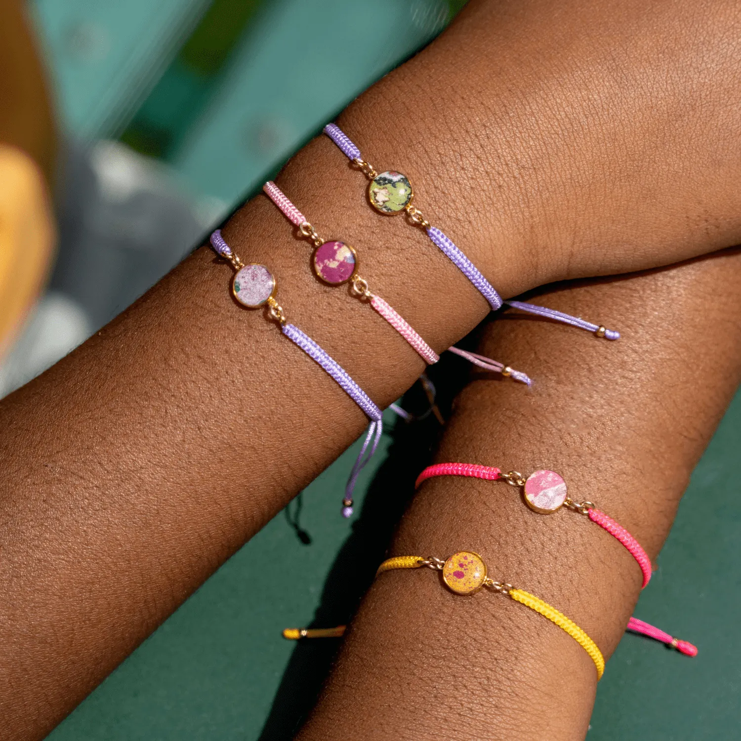 Kid's Taylor Bracelet | Gold | Green