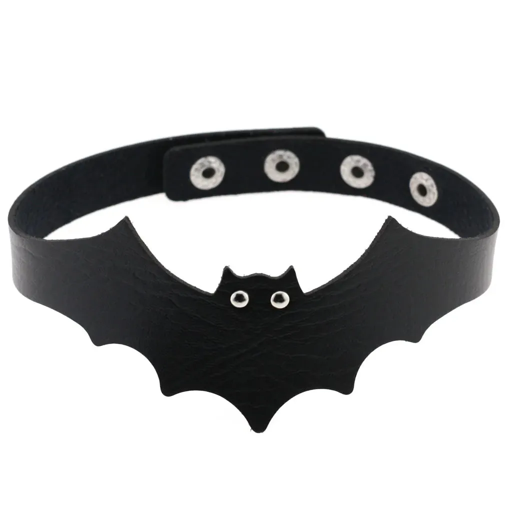 KMVEXO Leather Spiked Choker Collar Women Men Rivets Studded Chocker Chunky Necklace Goth Jewelry Metal Gothic Emo Accessories