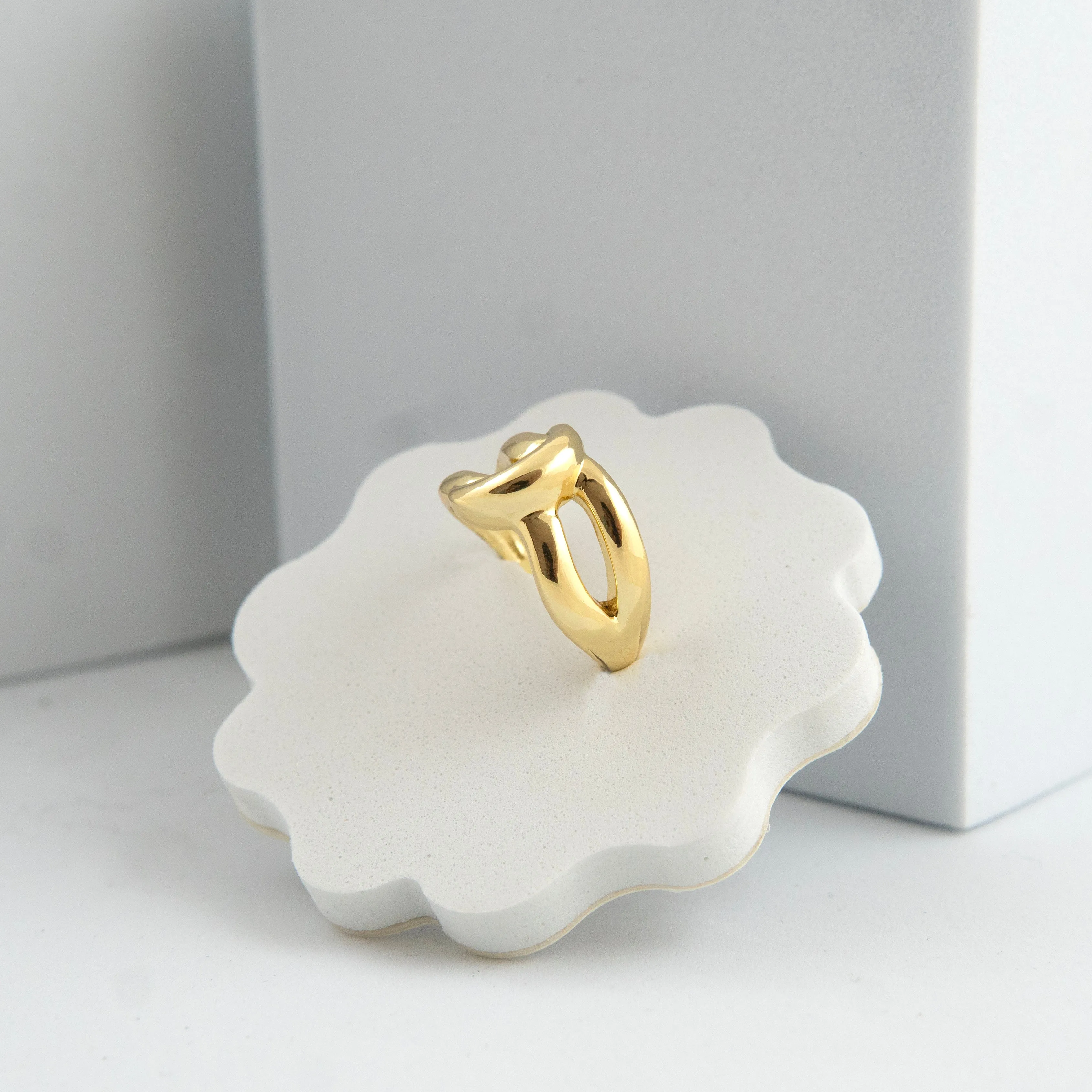 Knot Adjustable Ring Gold Plated