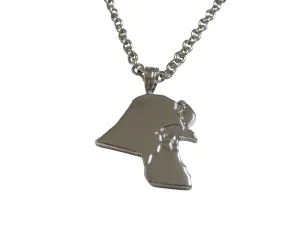 Kuwait Map Shape Pendant Necklace