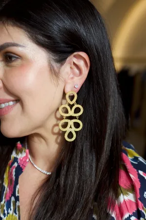 LISI LERCH GOLD STATEMENT EARRINGS