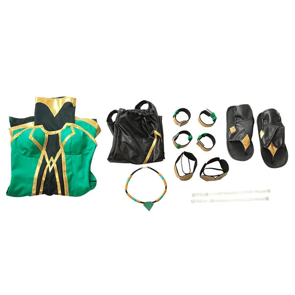 LOL Empress of The Elements Qiyana Cosplay Costume