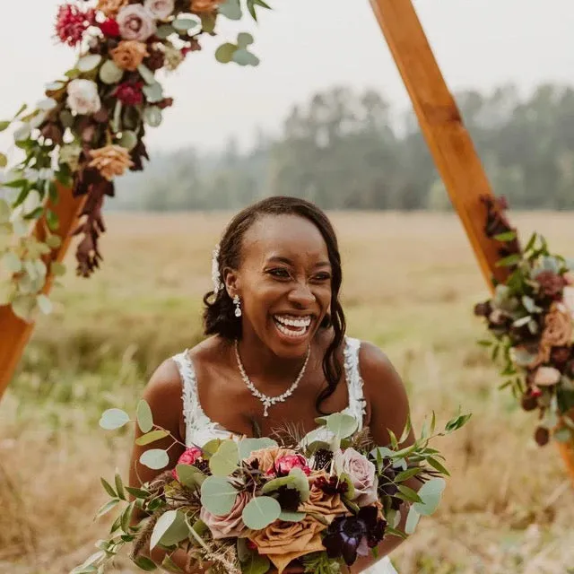 Long Statement Wedding Earrings - Kristina