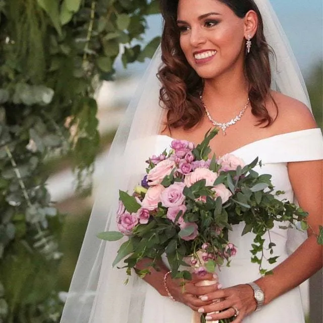 Long Statement Wedding Earrings - Kristina