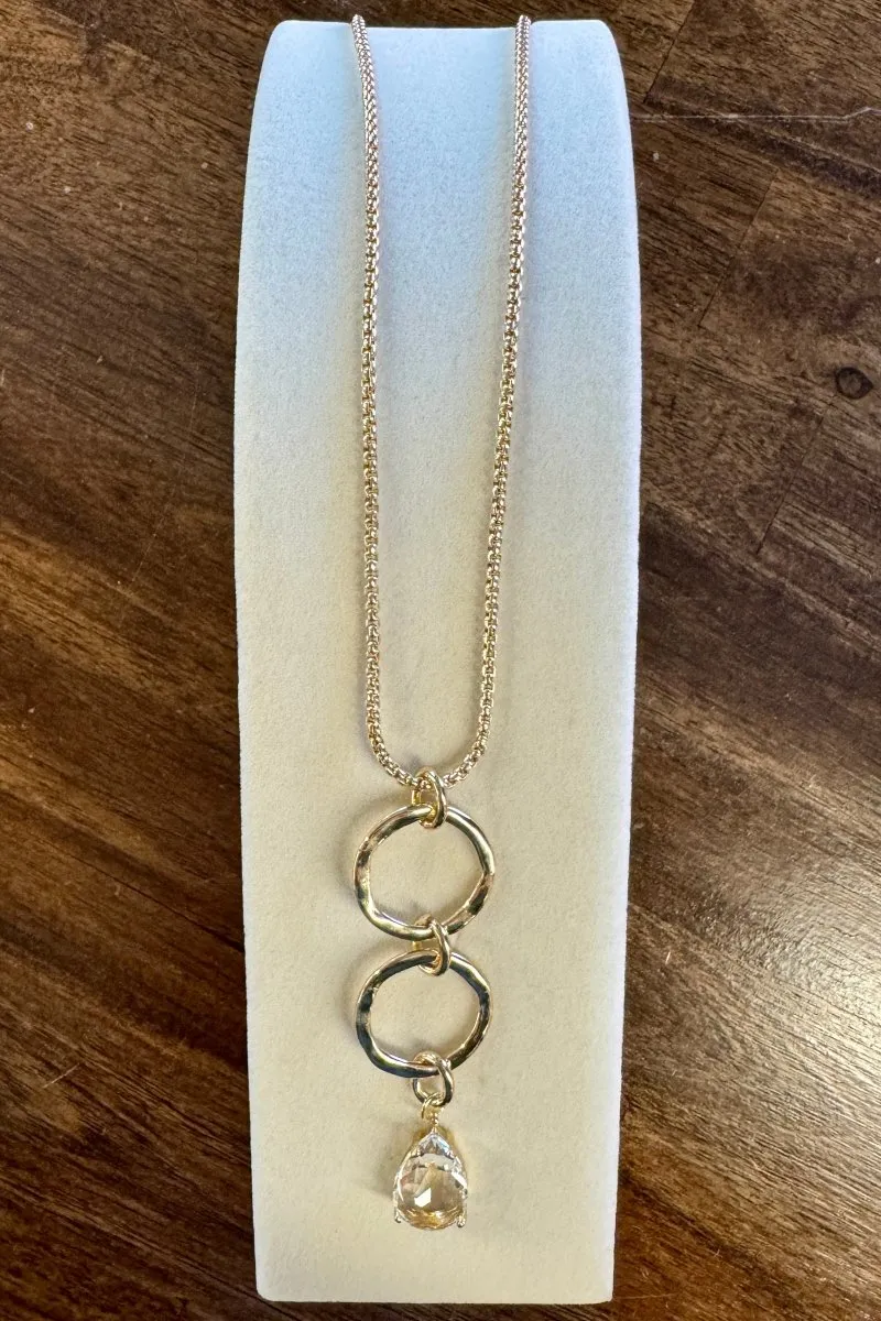 Lux Teardrop Pendant Necklace