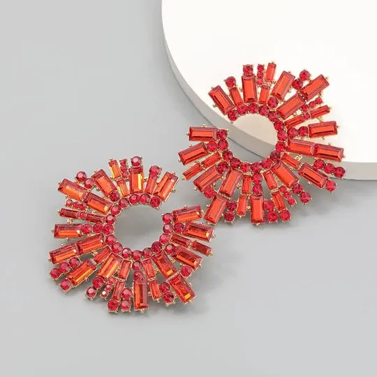 Luxury Rhinestone Statement Earrings