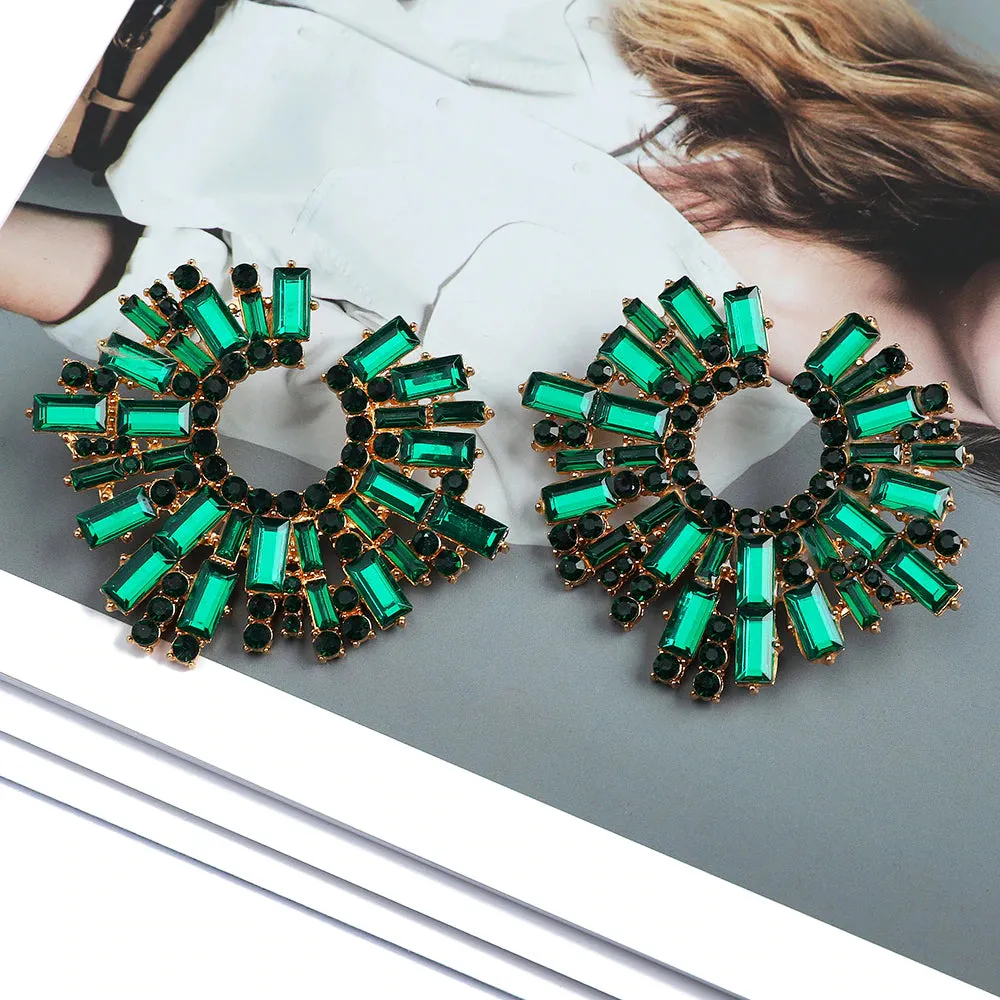 Luxury Rhinestone Statement Earrings