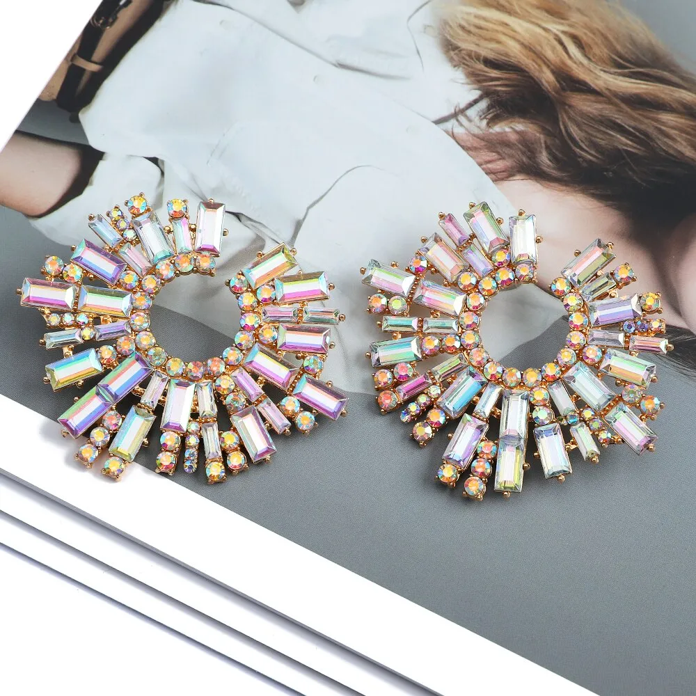 Luxury Rhinestone Statement Earrings