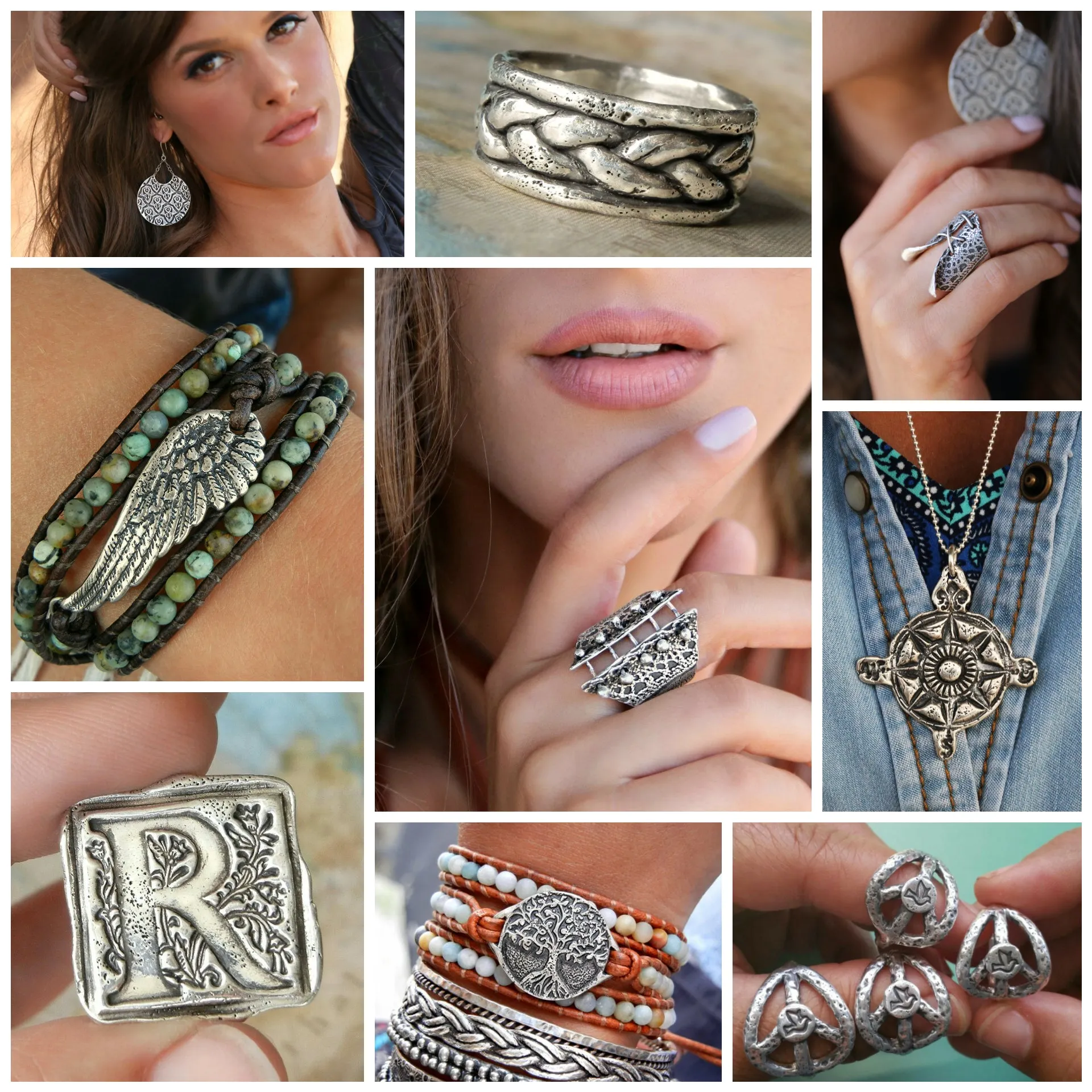 Macrame Bohemian Statement Earrings