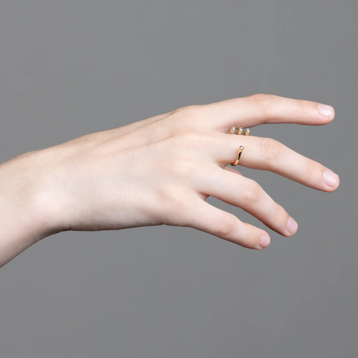 【Made-To-Order】 DROSERA Diamond Cuff Ring