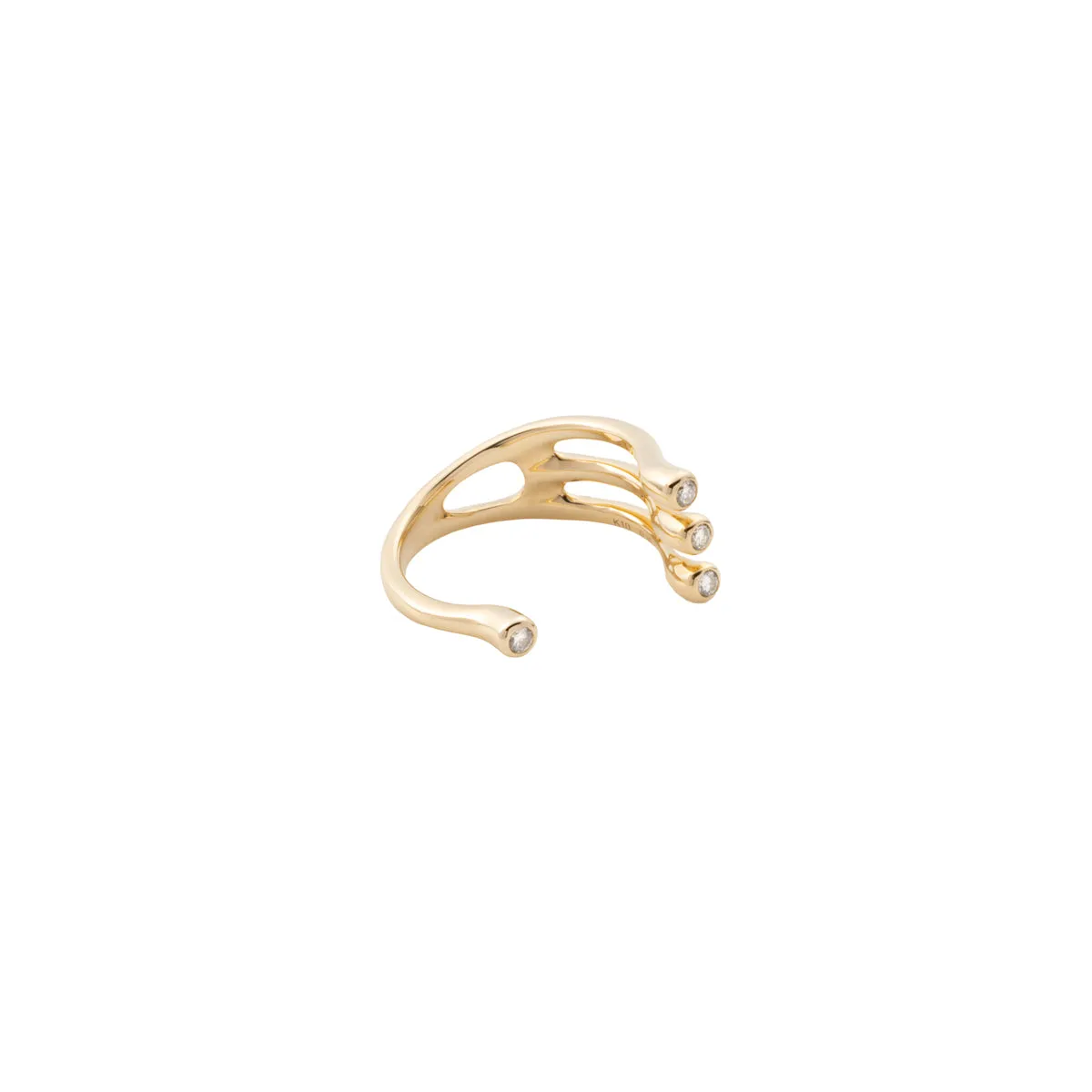 【Made-To-Order】 DROSERA Diamond Cuff Ring