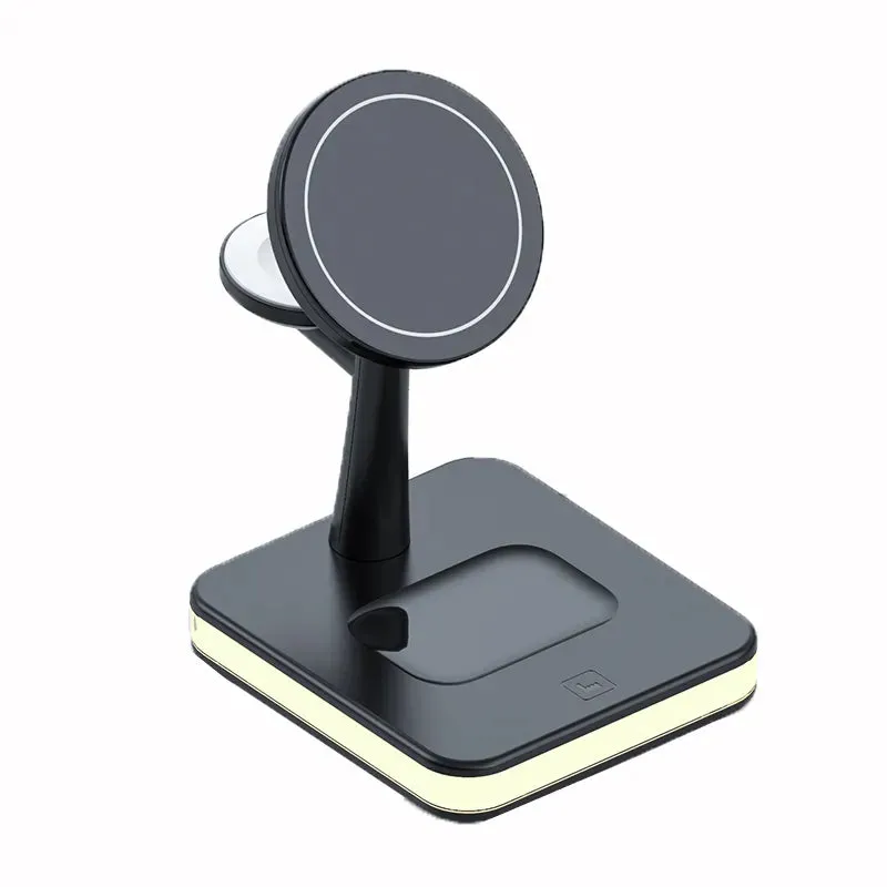 Magnetic 4 in 1 Wireless Fast Charging Dock Station For iPhone Apple watch & Airpods