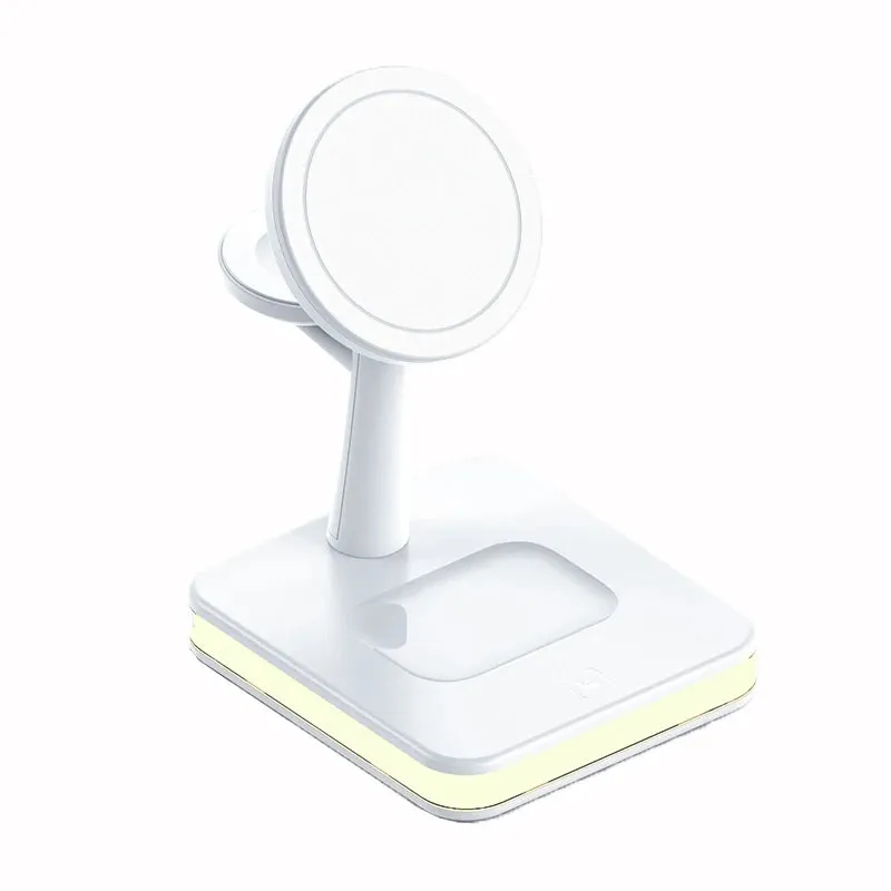 Magnetic 4 in 1 Wireless Fast Charging Dock Station For iPhone Apple watch & Airpods