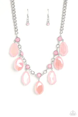 Maldives Mural - Pink Necklace