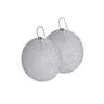 Martillado Statement Earrings in Sterling Silver