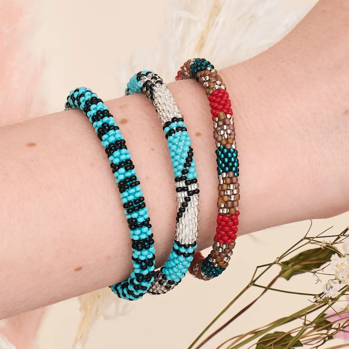 Mayan Holiday | Himalayan Glass Bead Bracelet