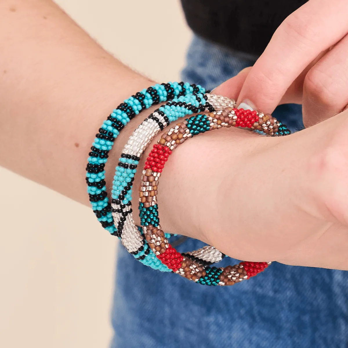 Mayan Holiday | Himalayan Glass Bead Bracelet