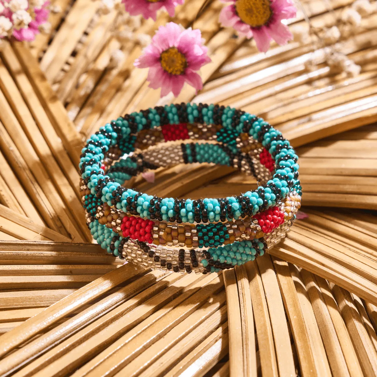 Mayan Holiday | Himalayan Glass Bead Bracelet