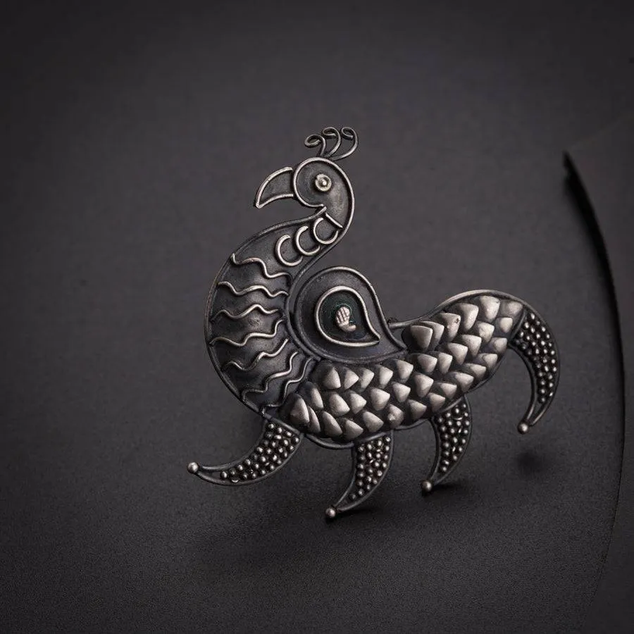 Mayur Ring: Big  (Adjustable)