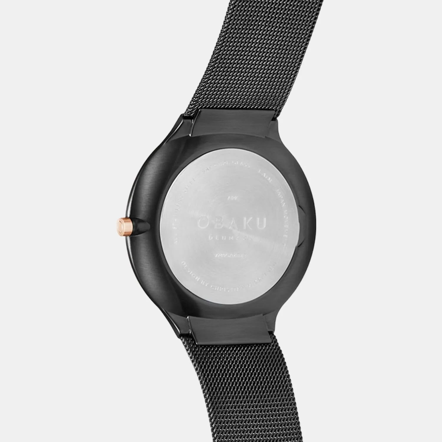 Men Black Analog Stainless Steel Watch V240GXMBMB