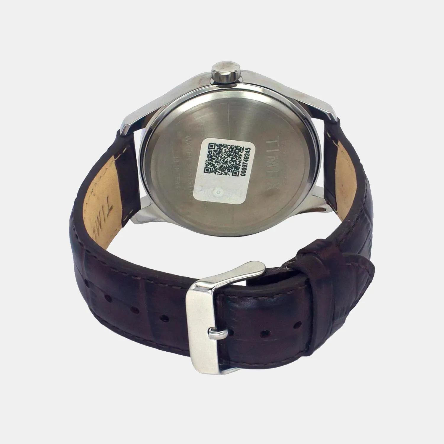 Men Quartz Brown Dial Multi-Function Leather Watch TW0TG7633