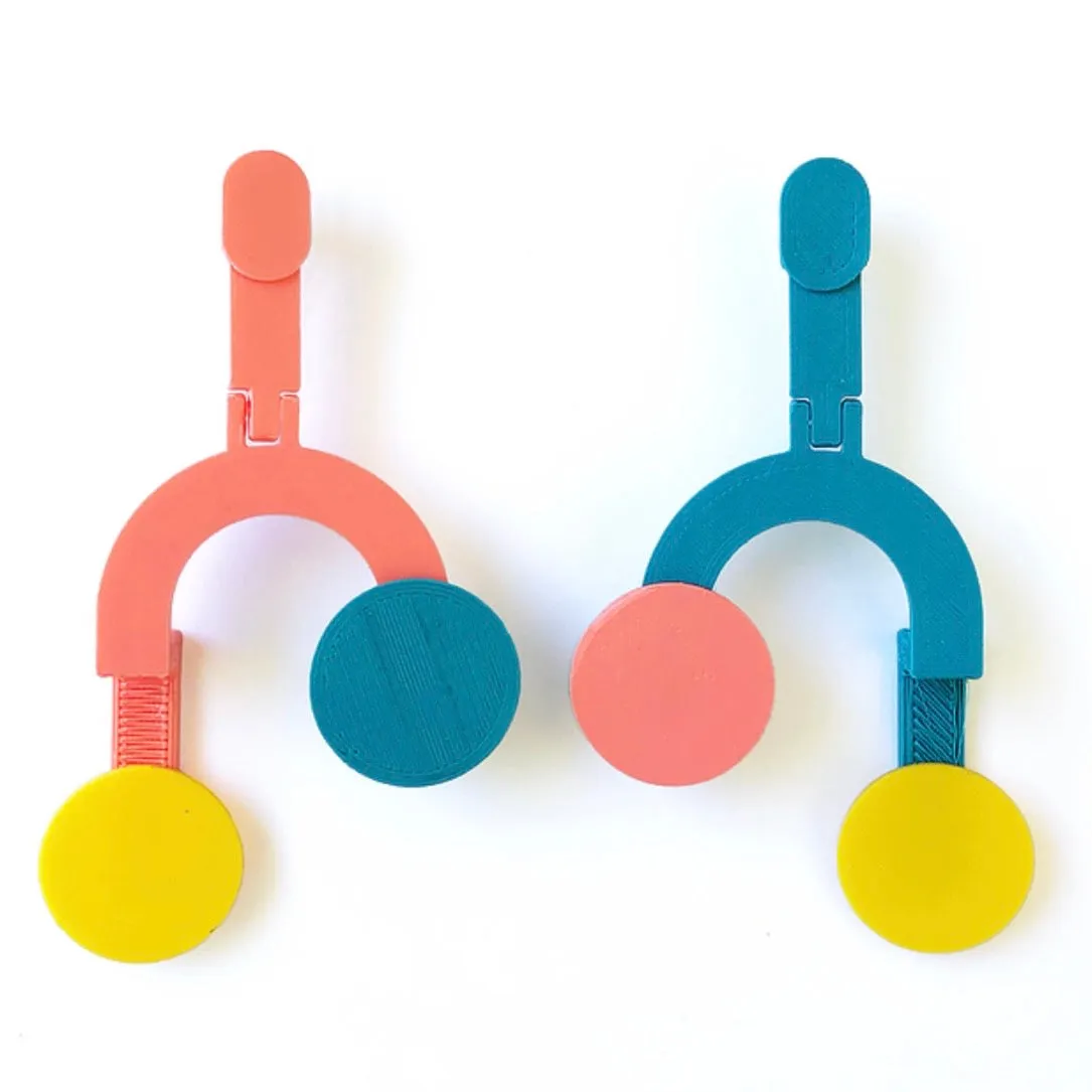 MENEO-  Mini Karo Earrings (more colors available)