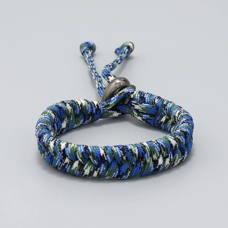 Men's Camo Umbrella Rope Bracelet Adjustable