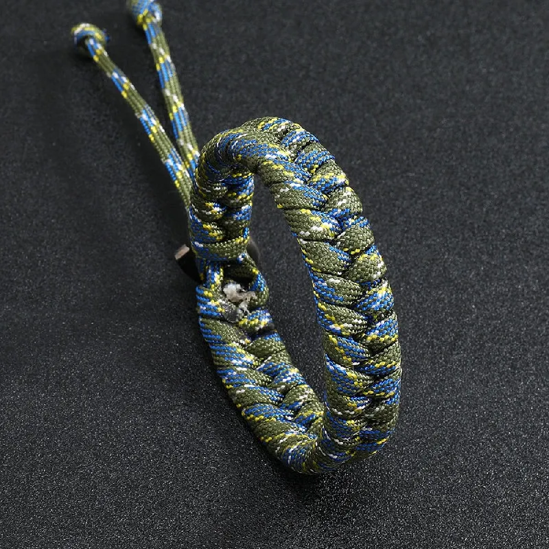 Men's Camo Umbrella Rope Bracelet Adjustable