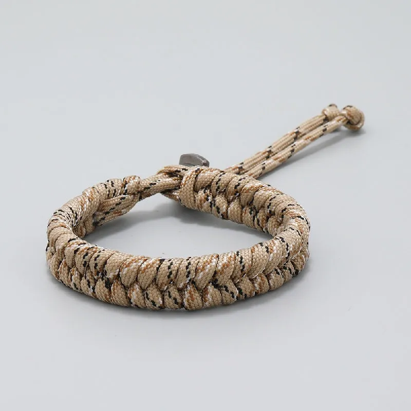 Men's Camo Umbrella Rope Bracelet Adjustable