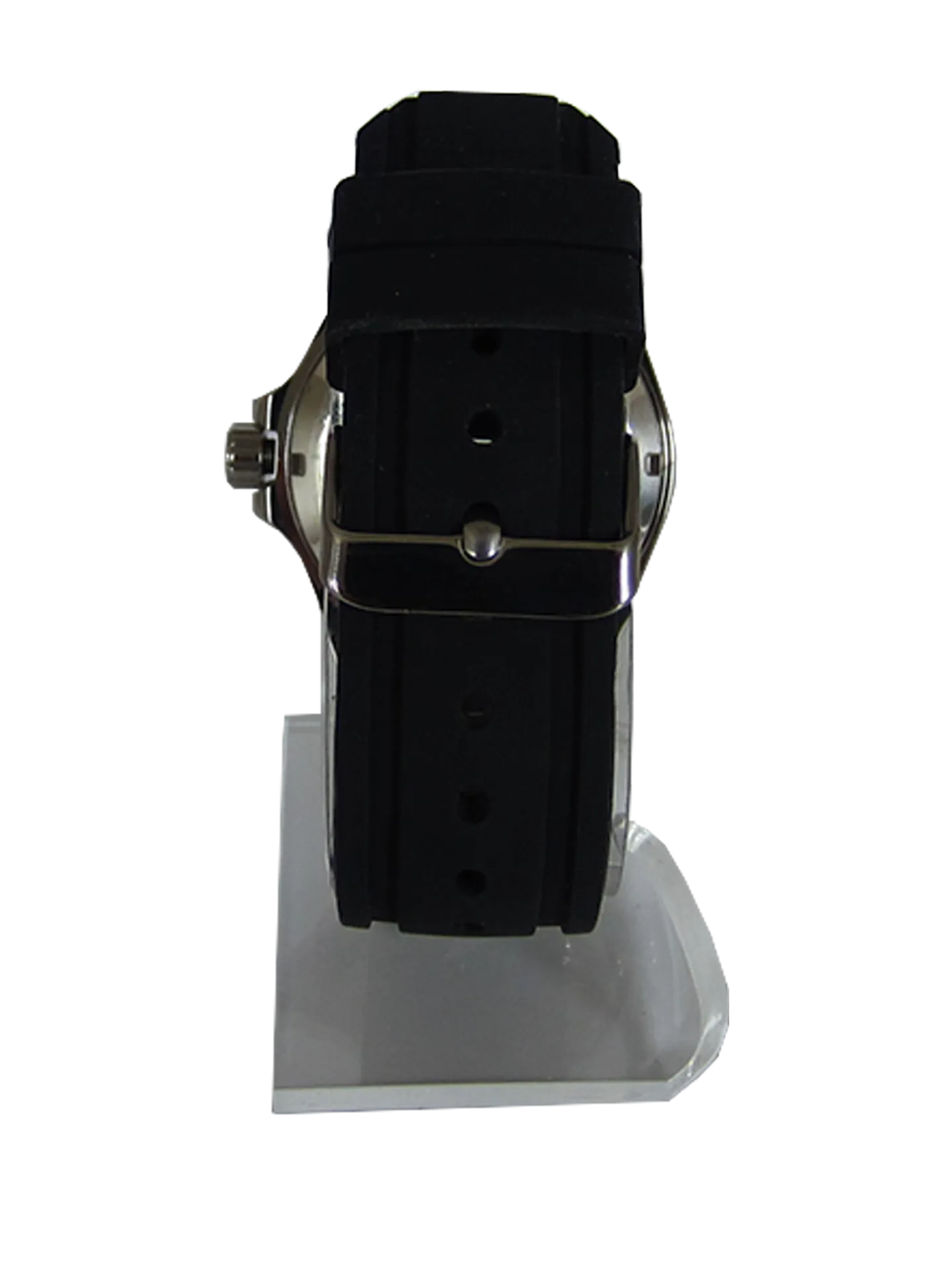 Men's Premier Automatic Watch – Black Dial & Silicone Strap #50411