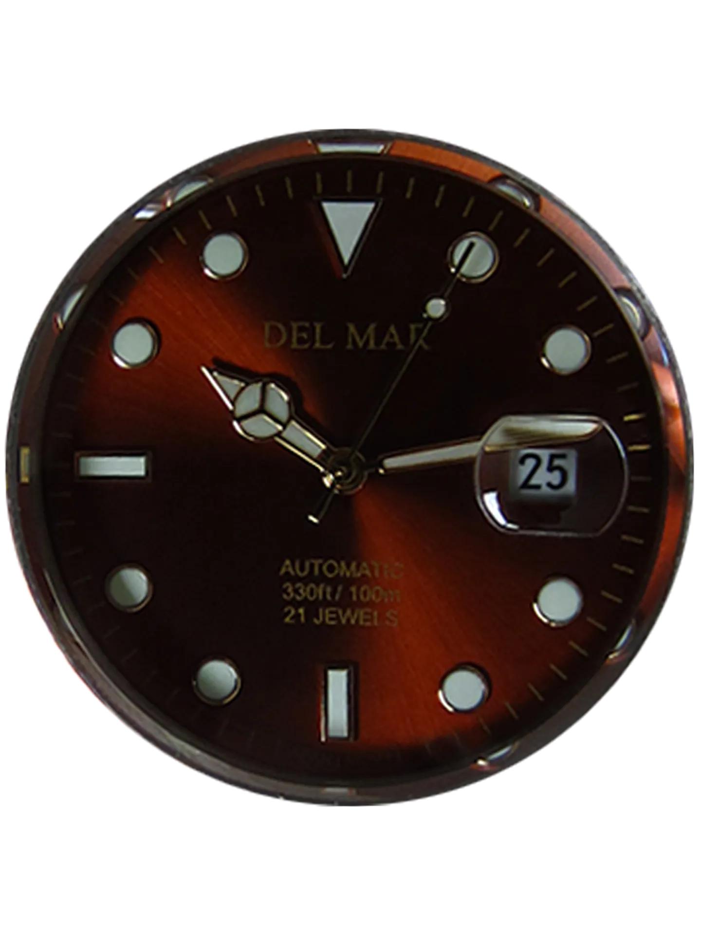 Men's Premier Automatic Watch – Bronze Dial & Brown Silicone Strap #50410