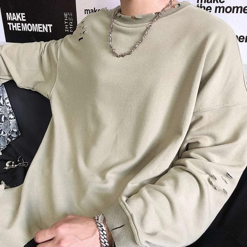 Men's Spiked Thorns Metal Barbed Wire Chain Necklace