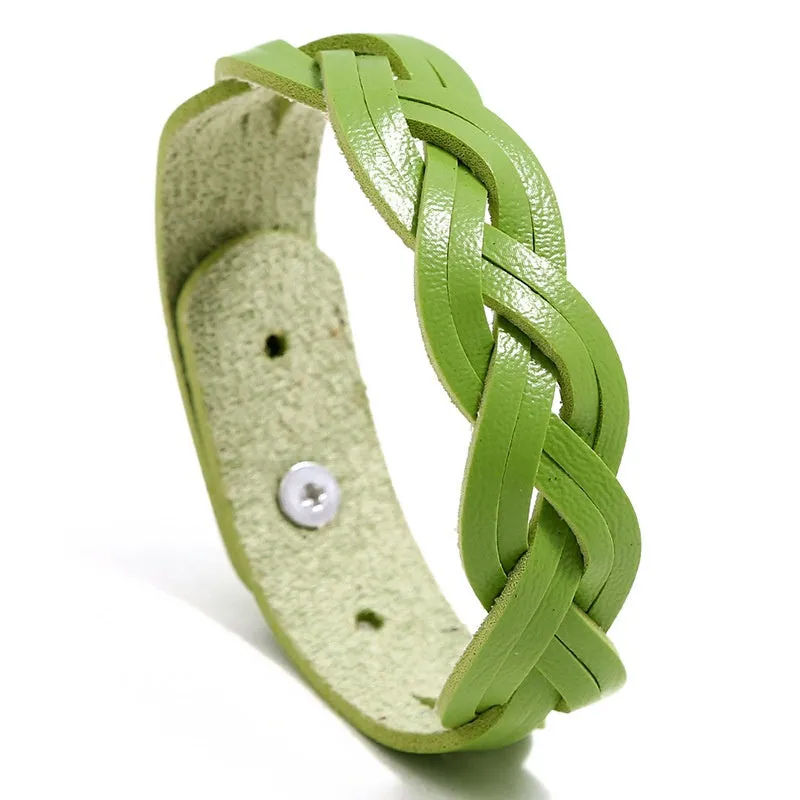 Men's Woven Leather Bracelet Student Bracelet