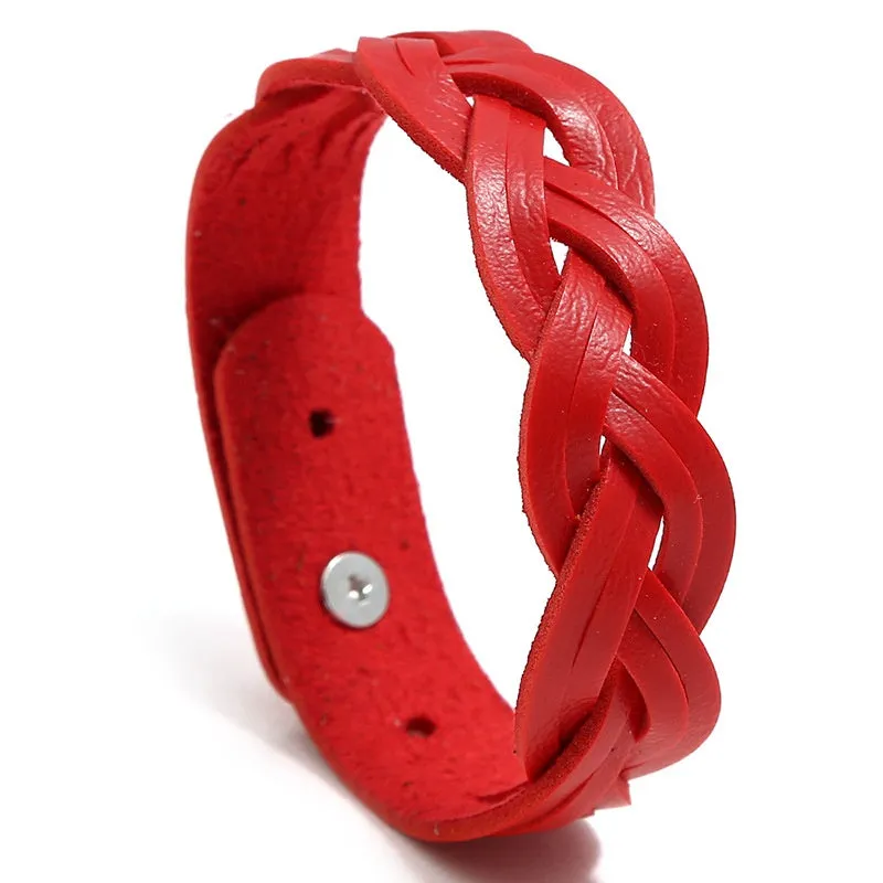 Men's Woven Leather Bracelet Student Bracelet