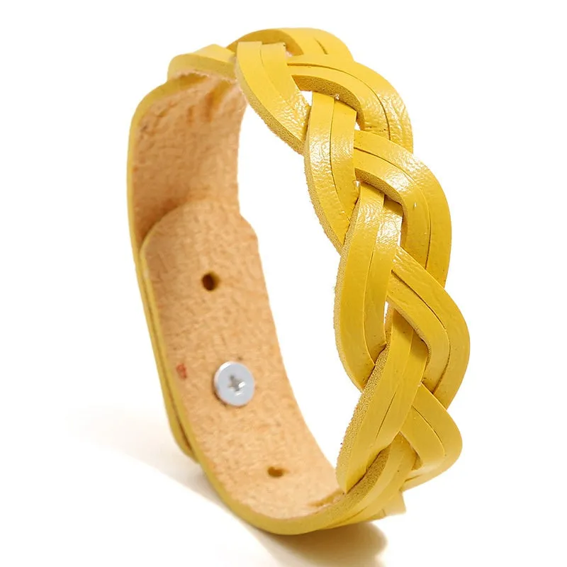 Men's Woven Leather Bracelet Student Bracelet